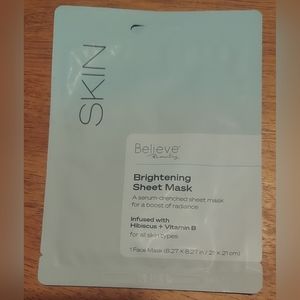 Believe brightening sheet mask lot of 3!! New